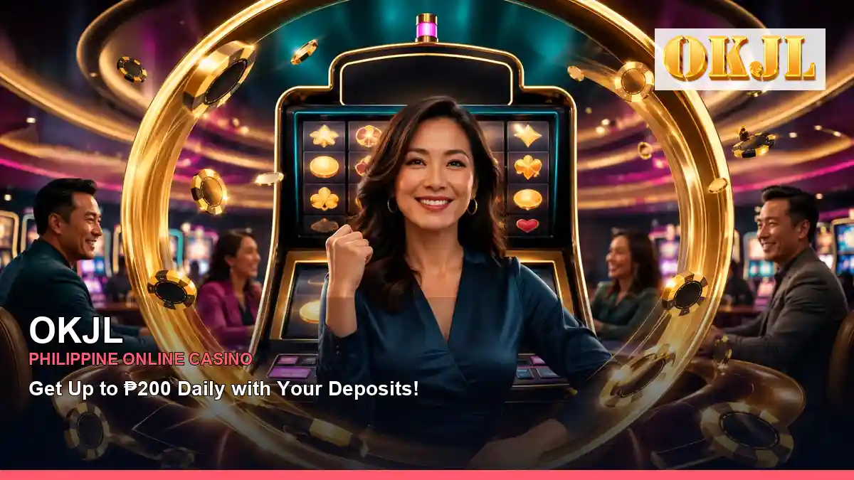 OKJL high-energy casino cashback rewards in a immersive layout for Philippine players