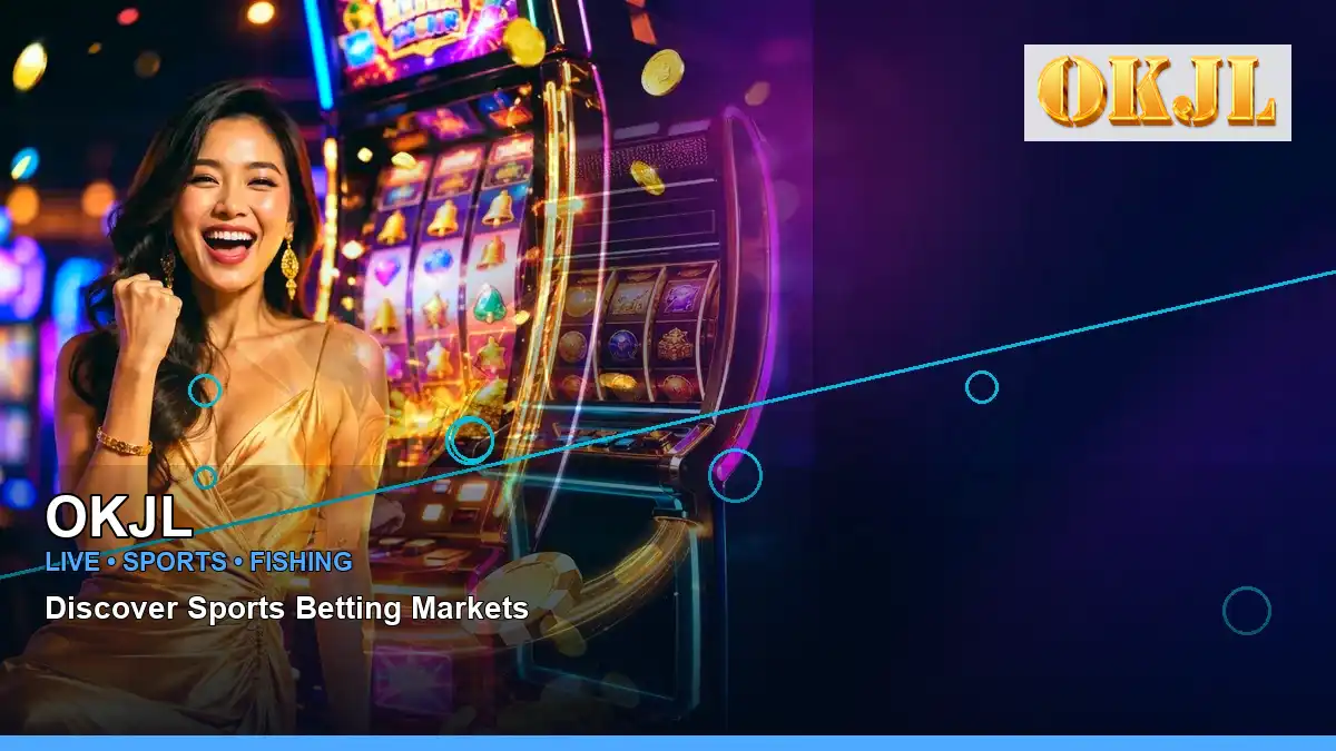 OKJL mobile casino first deposit rewards featuring an adult Filipina casino host with a left close-up composition