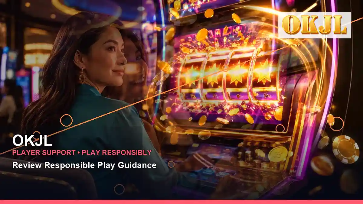 OKJL high-energy casino cashback rewards in a left-diagonal layout for Philippine players
